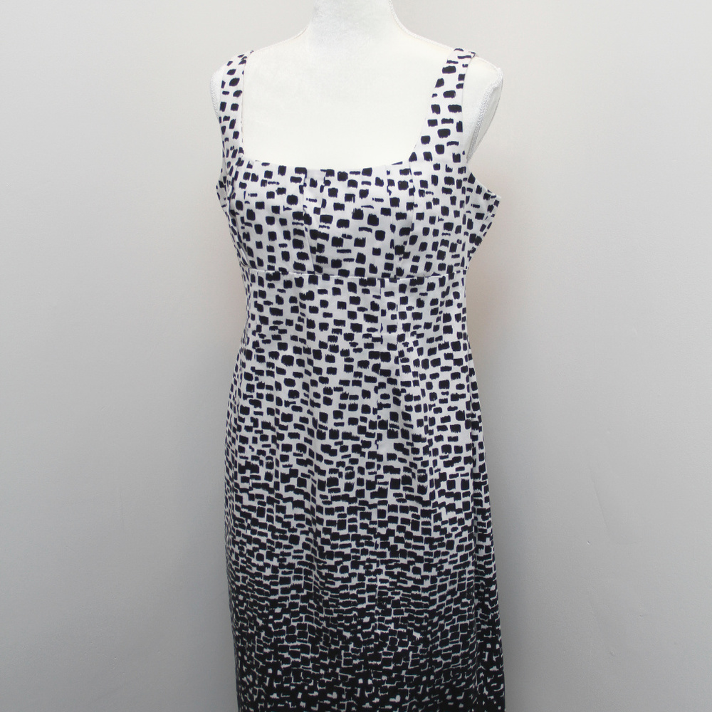 Calvin K white & black dress with prints size 12